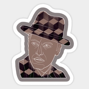 Man with Hat Sticker